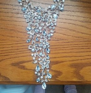 Natasha Gold Plated Diamond Necklace